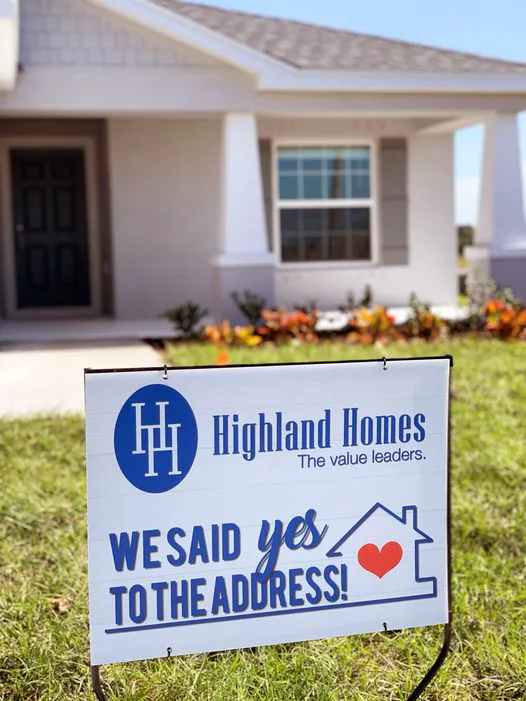 A purchased new construction home in Florida from Highland Homes